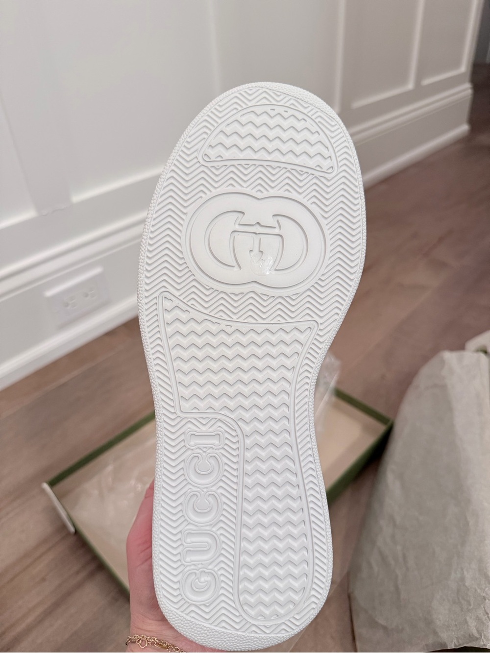 Gucci White Leather Low-Top Platform Sneaker men’s - Picture 4 of 8